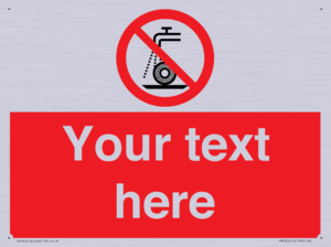 Custom prohibition Do not use for wet grinding